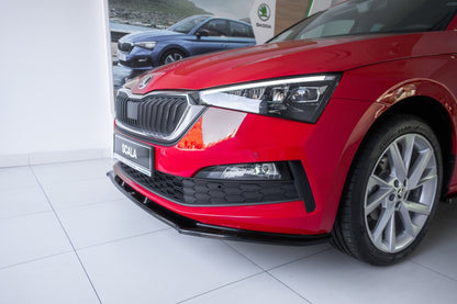 Frontlippe V.1 passend für Skoda Scala schwarz Hochglanz