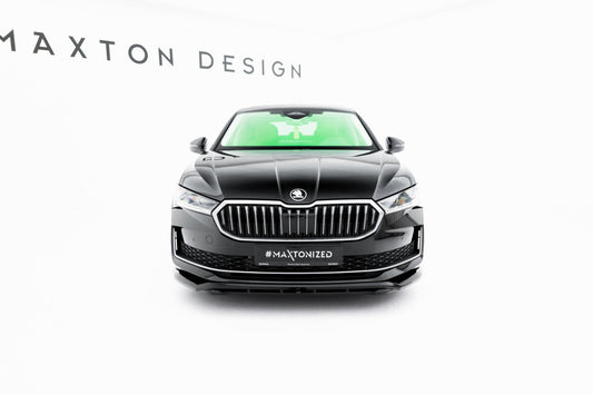 Frontlippe V.1 passend für Skoda Superb Mk4 schwarz Hochglanz