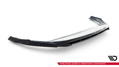 Frontlippe V.1 passend für Skoda Superb Mk4 schwarz Hochglanz