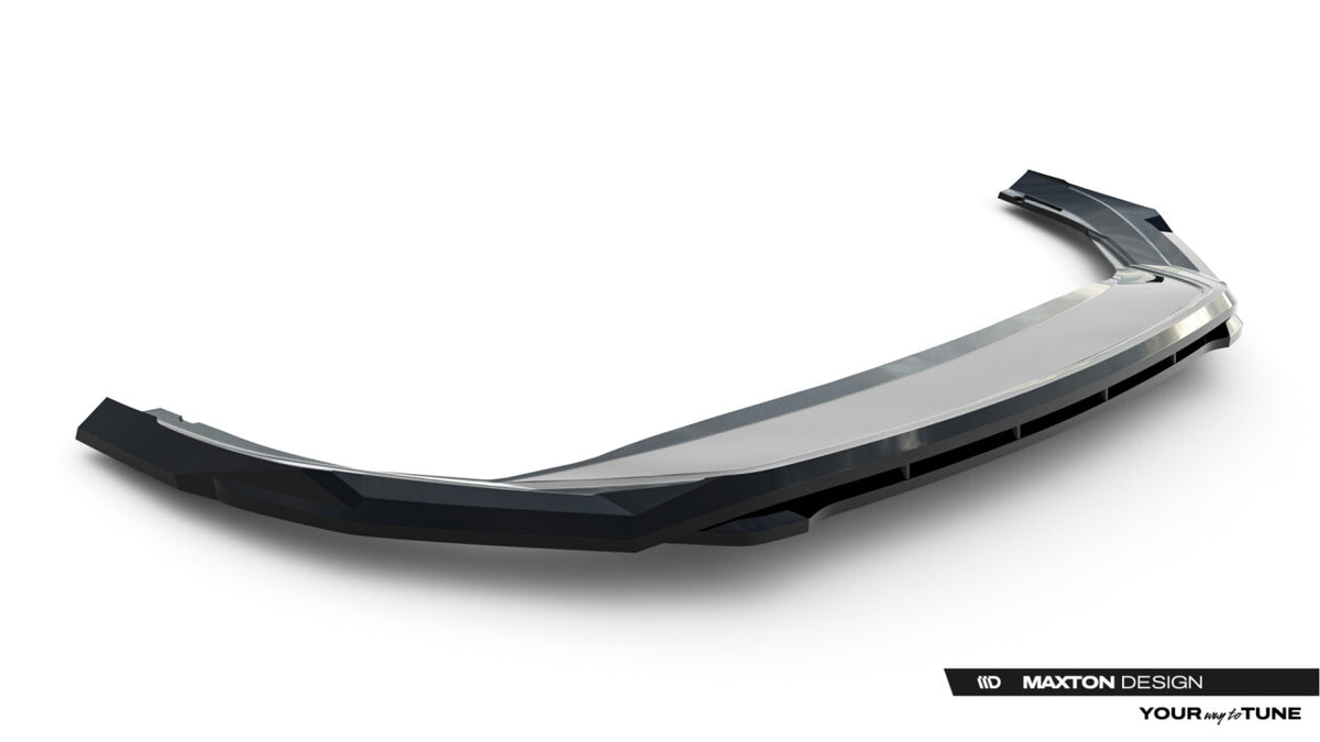 Frontlippe V.1 passend für Skoda Superb Sportline Mk4 schwarz Hochglanz