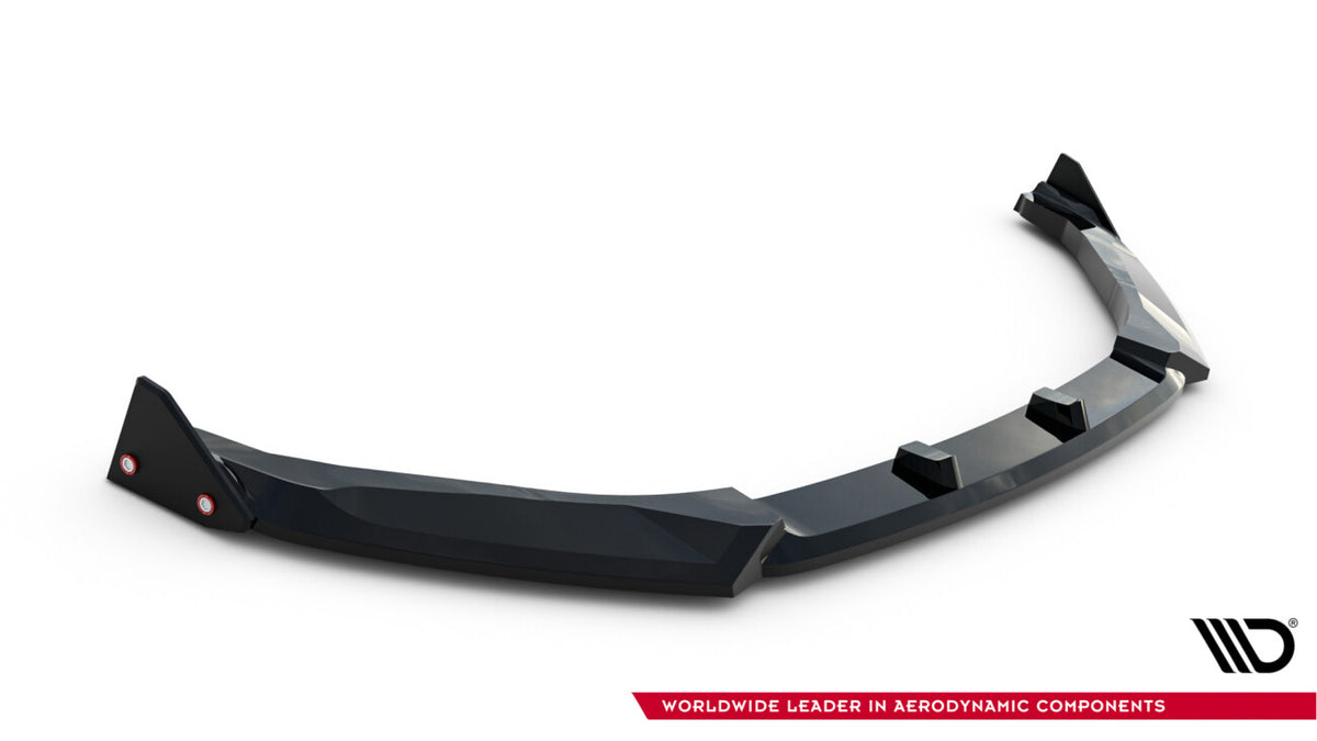 Frontlippe V.1 passend für Subaru BRZ Mk2 schwarz Hochglanz + Flaps matt