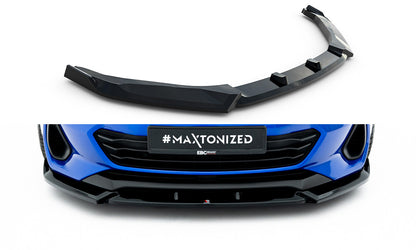 Frontlippe V.1 passend für Subaru BRZ Mk2 schwarz Hochglanz