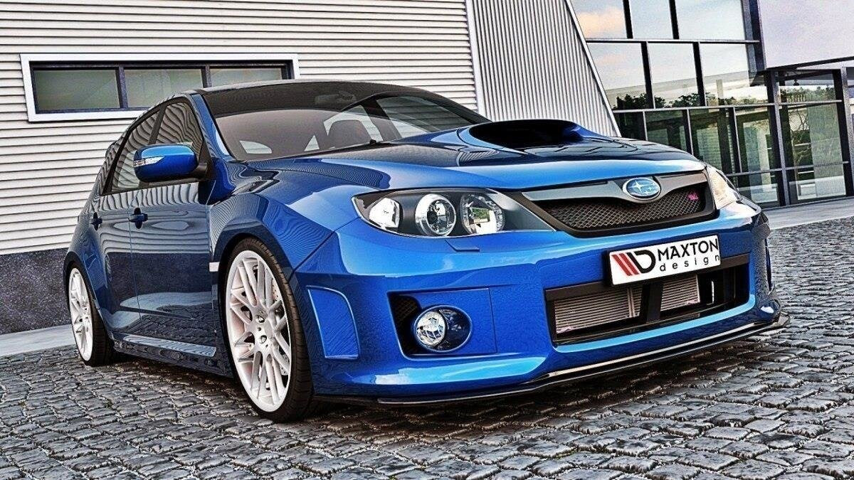 Frontlippe V.1 passend für Subaru Impreza WRX STI MK3 FL schwarz Hochglanz