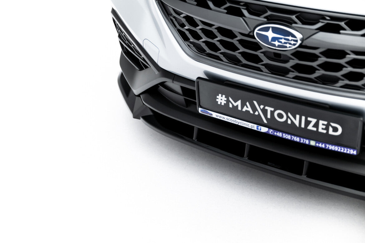 Frontlippe V.1 passend für Subaru WRX STI Mk2 schwarz Hochglanz