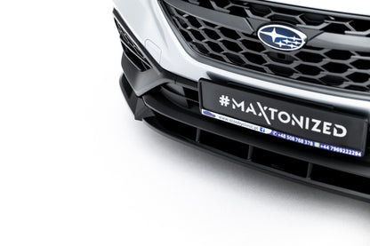 Frontlippe V.1 passend für Subaru WRX STI Mk2 schwarz Hochglanz