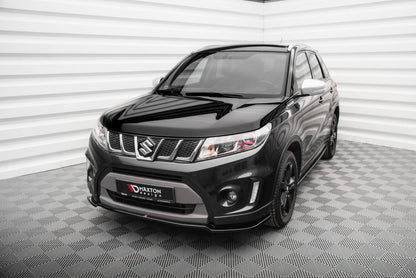 Frontlippe V.1 passend für Suzuki Vitara S Mk2 schwarz Hochglanz