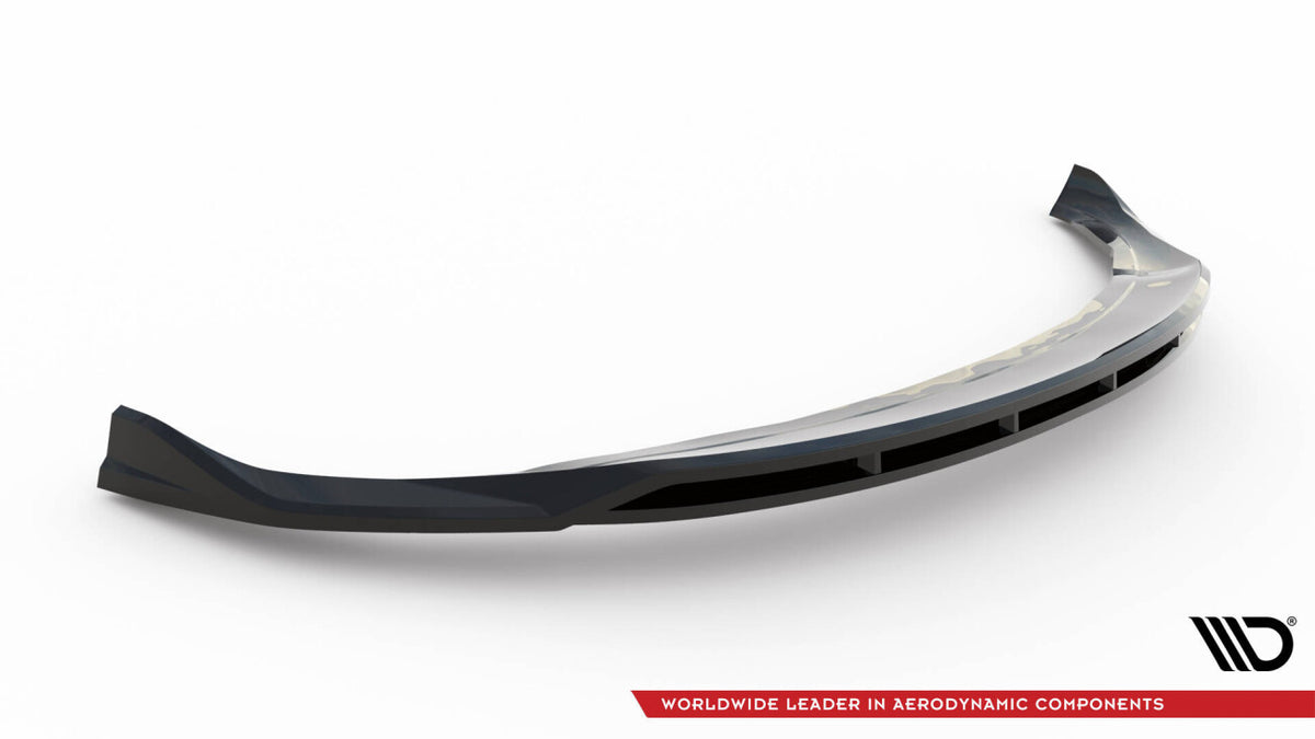 Frontlippe V.1 passend für Tesla Model 3 Project HighlandFL schwarz Hochglanz