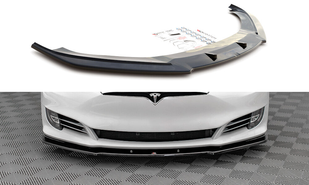 Frontlippe V.1 passend für Tesla Model S FL schwarz Hochglanz