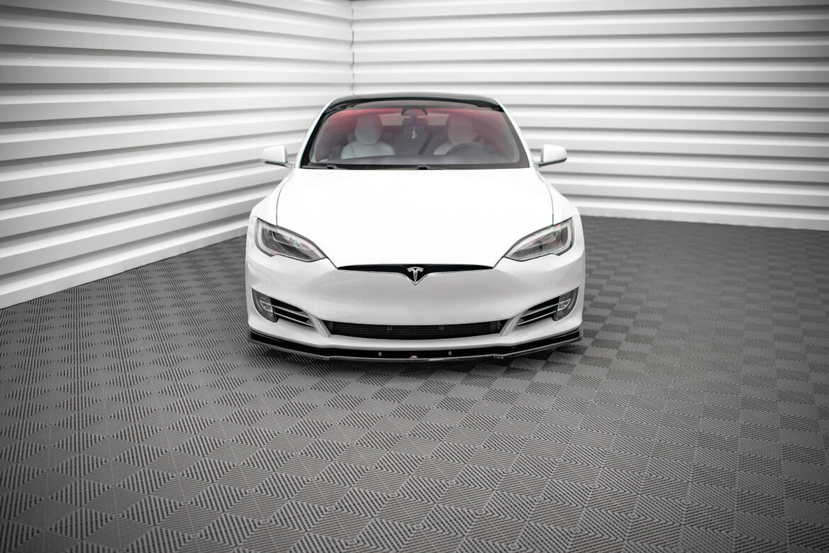 Frontlippe V.1 passend für Tesla Model S FL schwarz Hochglanz