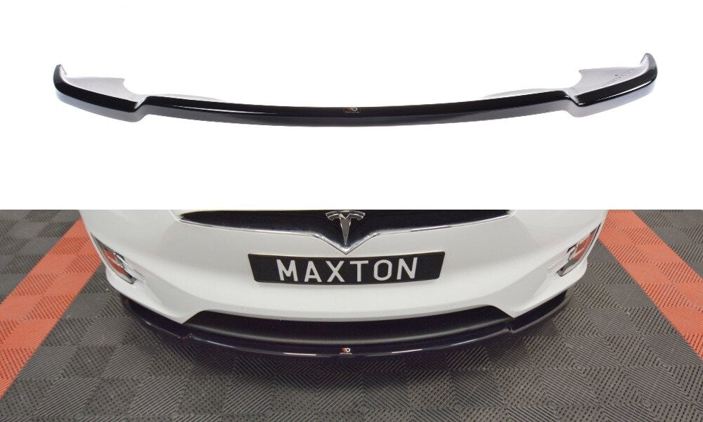 Frontlippe V.1 passend für Tesla MODEL X schwarz Hochglanz