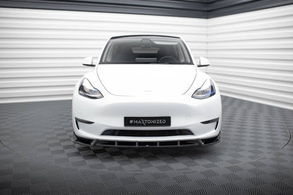 Frontlippe V.1 passend für Tesla Model Y schwarz Hochglanz