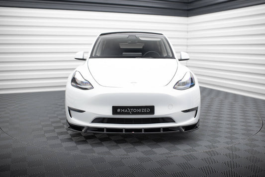 Frontlippe V.1 passend für Tesla Model Y schwarz Hochglanz