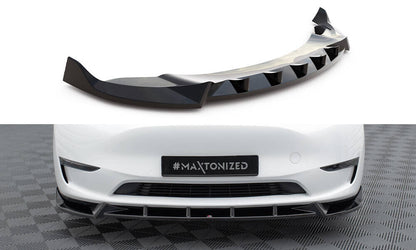 Frontlippe V.1 passend für Tesla Model Y schwarz Hochglanz