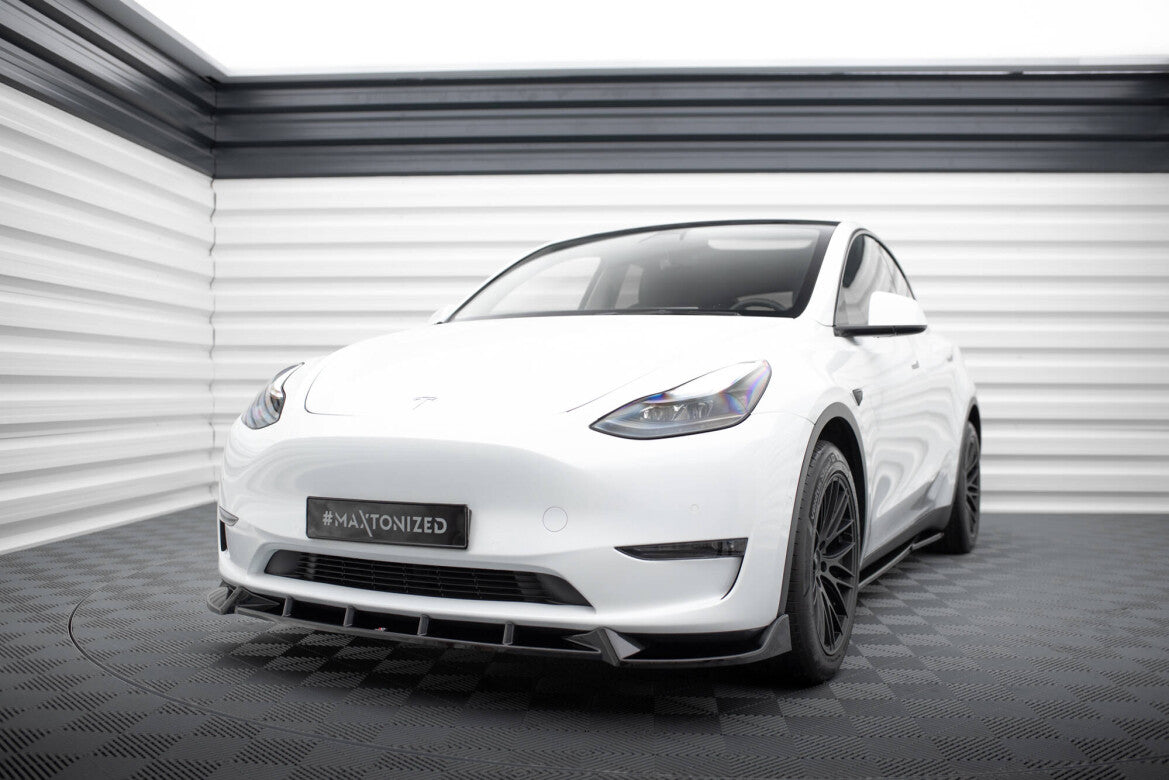 Frontlippe V.1 passend für Tesla Model Y schwarz Hochglanz