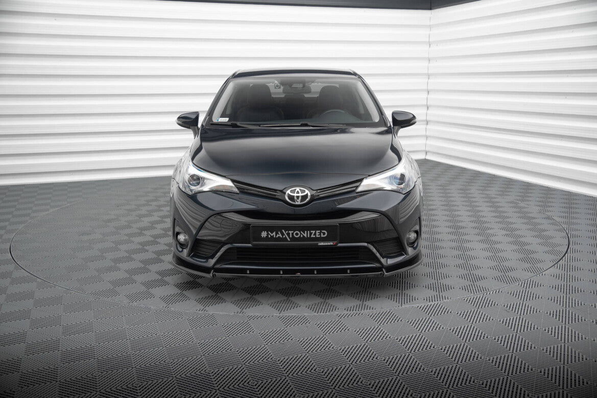 Frontlippe V.1 passend für Toyota Avensis Mk3 FL schwarz Hochglanz