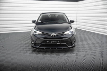 Frontlippe V.1 passend für Toyota Avensis Mk3 FL schwarz Hochglanz
