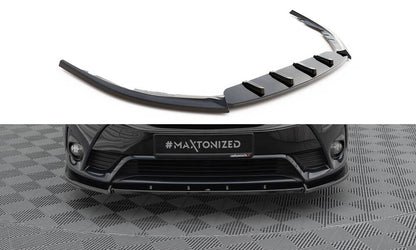 Frontlippe V.1 passend für Toyota Avensis Mk3 FL schwarz Hochglanz