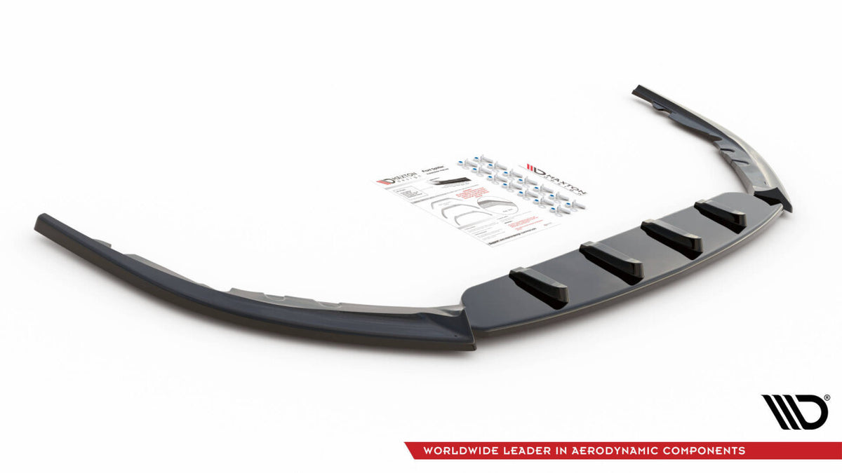 Frontlippe V.1 passend für Toyota Avensis Mk3 FL schwarz Hochglanz
