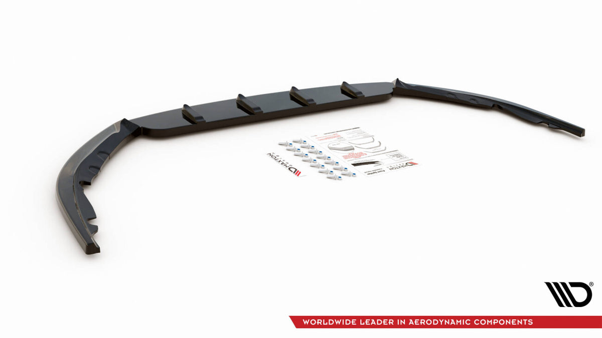 Frontlippe V.1 passend für Toyota Avensis Mk3 FL schwarz Hochglanz