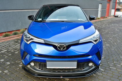 Frontlippe V.1 passend für Toyota C-HR schwarz Hochglanz