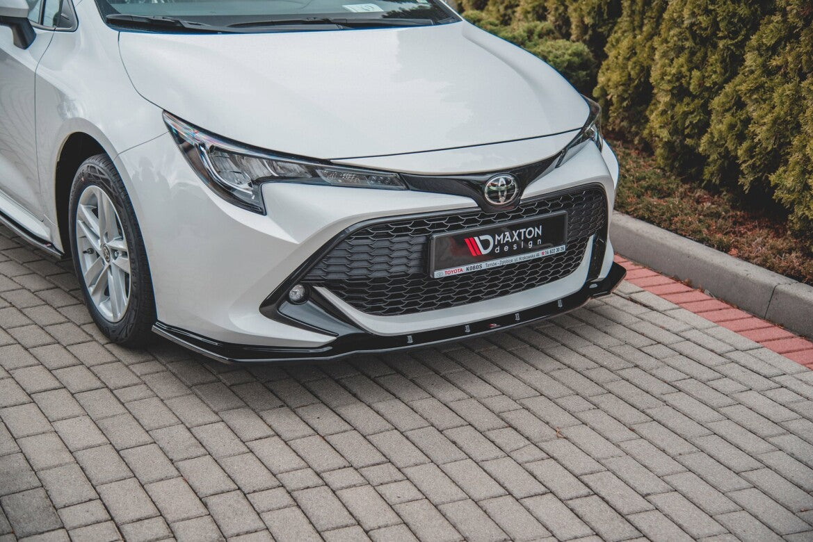 Frontlippe V.1 passend für Toyota Corolla XII Touring Sports/ Hatchback schwarz Hochglanz