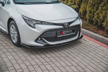 Frontlippe V.1 passend für Toyota Corolla XII Touring Sports/ Hatchback schwarz Hochglanz