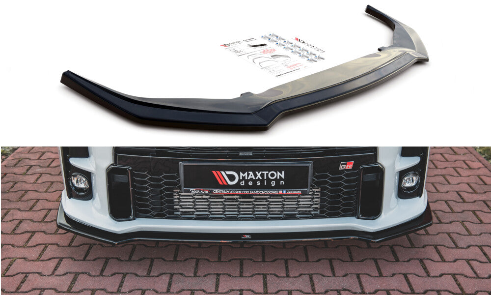 Frontlippe V.1 passend für Toyota GR Yaris Mk4 schwarz Hochglanz