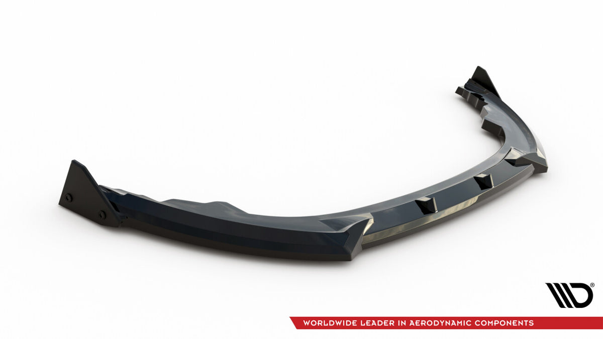 Frontlippe V.1 passend für Toyota GR86 Mk1 schwarz Hochglanz + Flaps matt