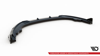 Frontlippe V.1 passend für Toyota GR86 Mk1 schwarz Hochglanz + Flaps matt