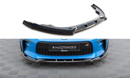 Frontlippe V.1 passend für Toyota GR86 Mk1 schwarz Hochglanz