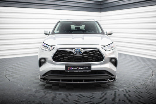 Frontlippe V.1 passend für Toyota Highlander Mk4 schwarz Hochglanz