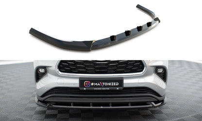 Frontlippe V.1 passend für Toyota Highlander Mk4 schwarz Hochglanz