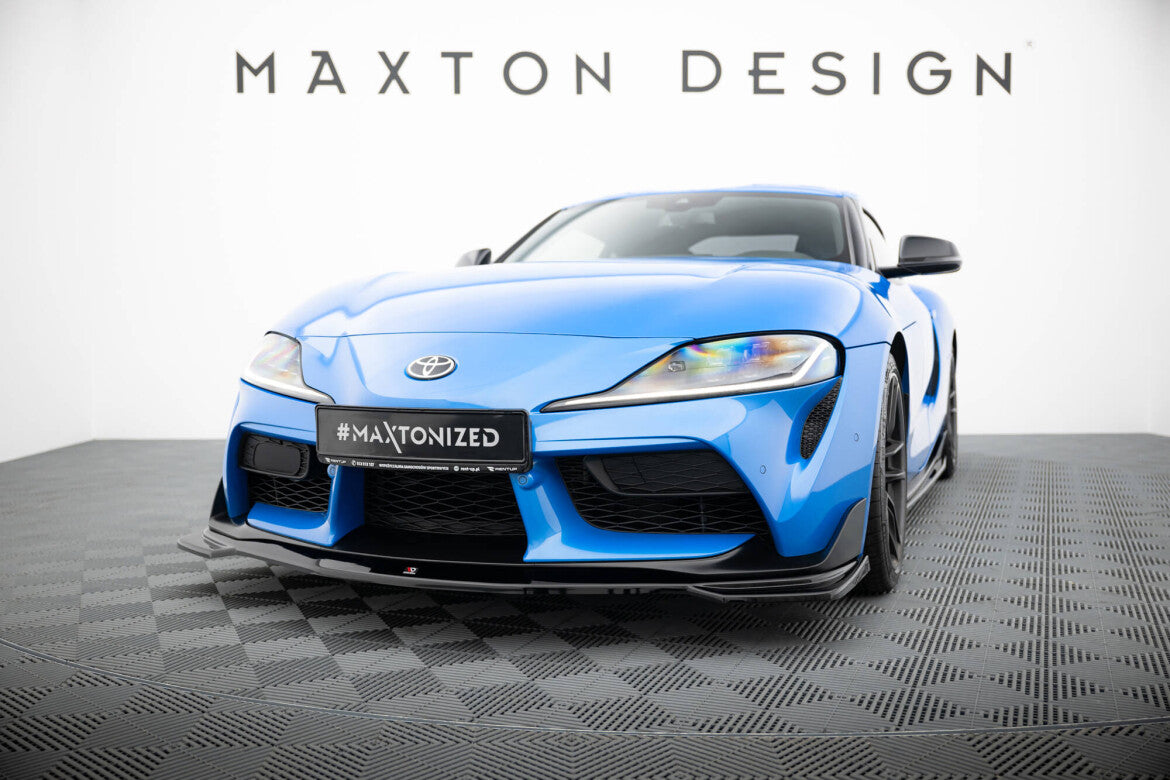 Frontlippe V.1 passend für Toyota Supra Mk5 schwarz Hochglanz
