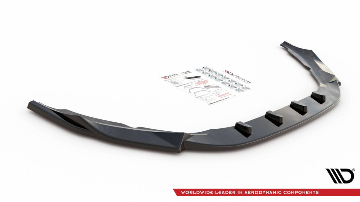Frontlippe V.1 passend für Volvo S60 R-Design Mk2 FL schwarz Hochglanz