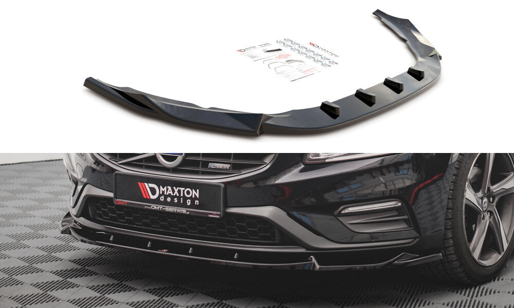 Frontlippe V.1 passend für Volvo S60 R-Design Mk2 schwarz matt