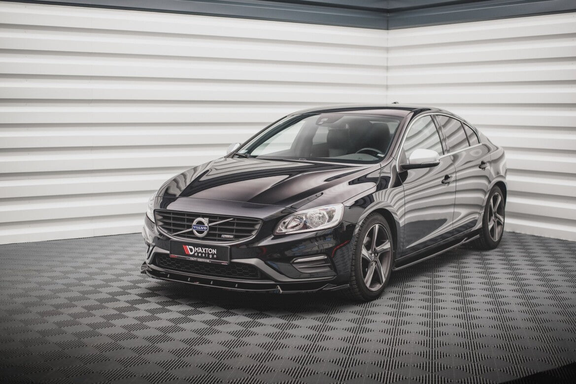 Frontlippe V.1 passend für Volvo S60 R-Design Mk2 schwarz matt