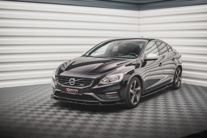 Frontlippe V.1 passend für Volvo S60 R-Design Mk2 schwarz matt