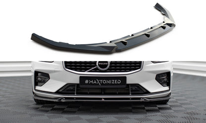 Frontlippe V.1 passend für Volvo S60/V60 R-Design Mk3 schwarz Hochglanz