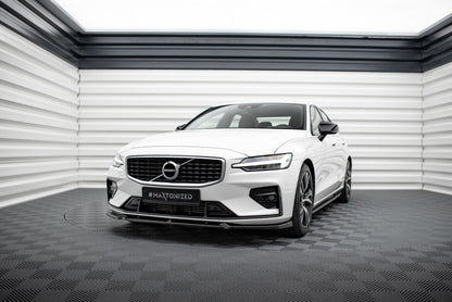 Frontlippe V.1 passend für Volvo S60/V60 R-Design Mk3 schwarz Hochglanz