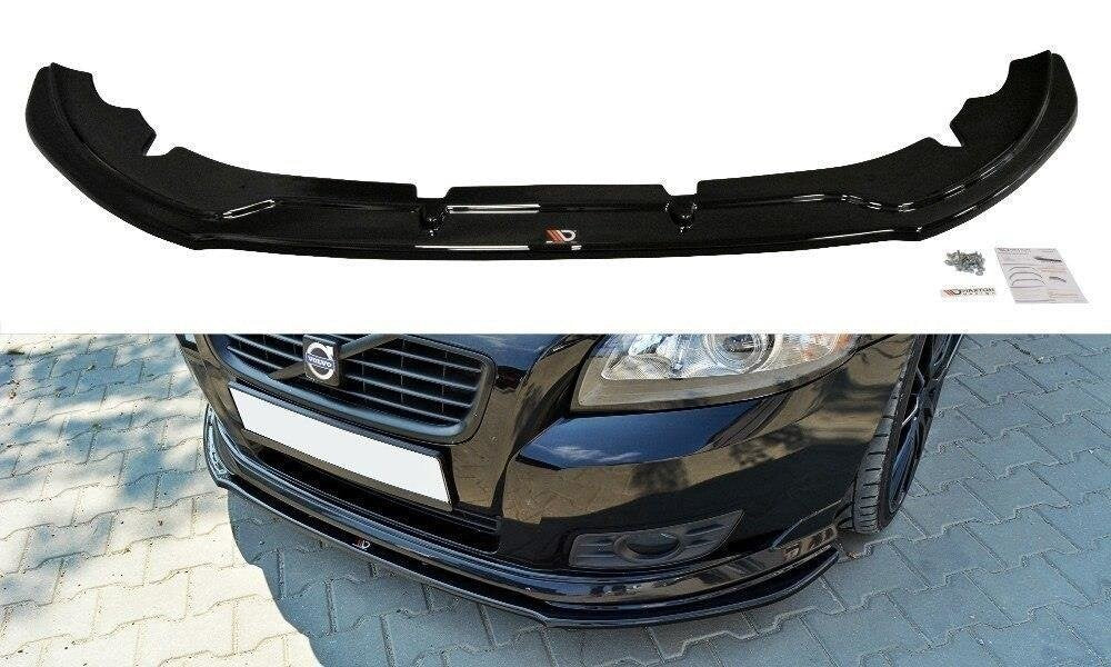 Frontlippe V.1 passend für Volvo V50F R-DESIGN schwarz Hochglanz