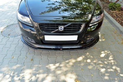 Frontlippe V.1 passend für Volvo V50F R-DESIGN schwarz Hochglanz