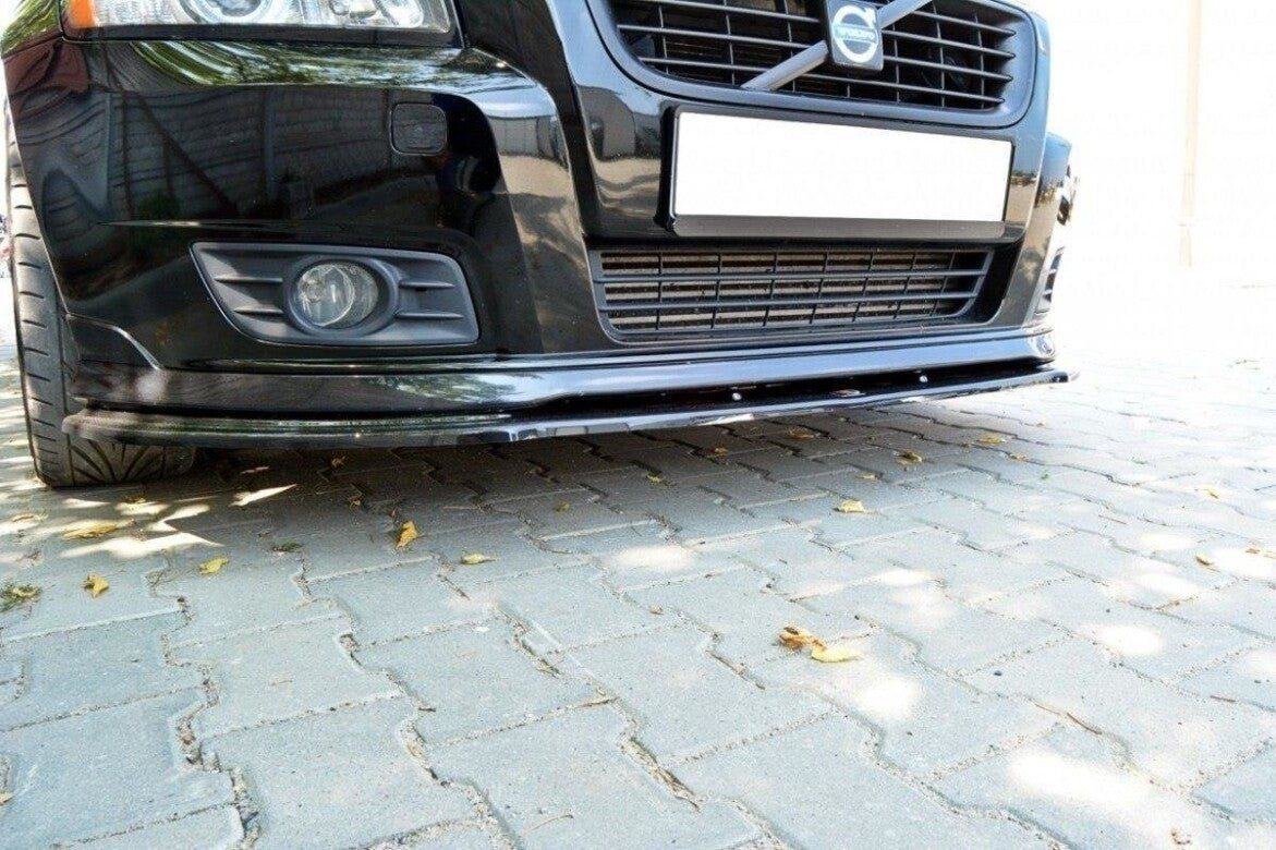 Frontlippe V.1 passend für Volvo V50F R-DESIGN schwarz Hochglanz