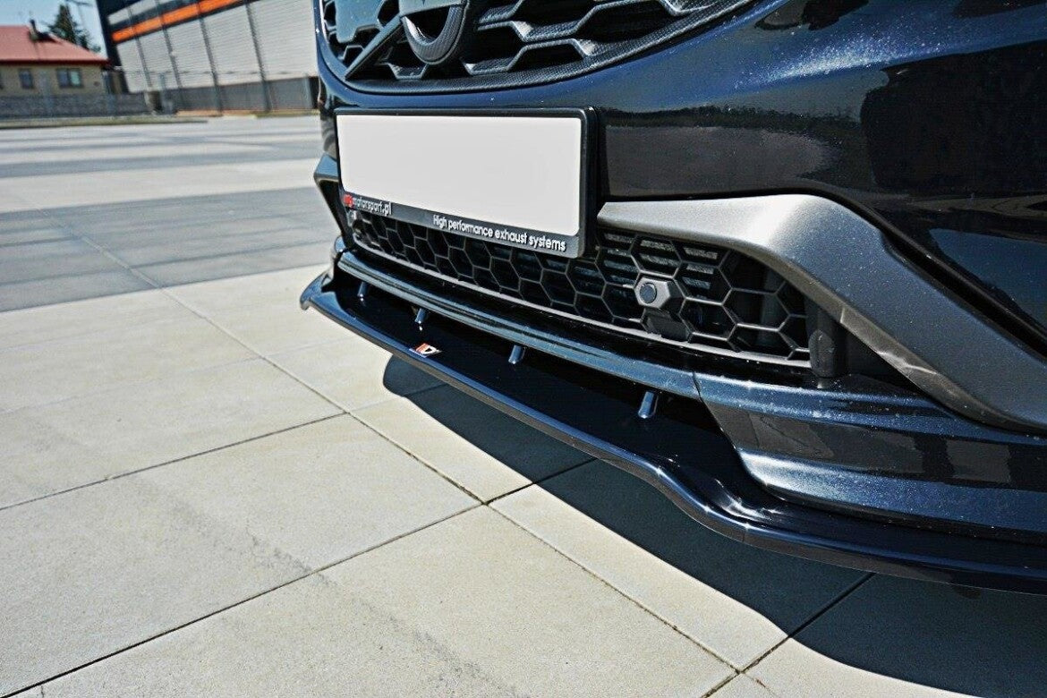Frontlippe V.1 passend für Volvo V60 Polestar FL schwarz Hochglanz