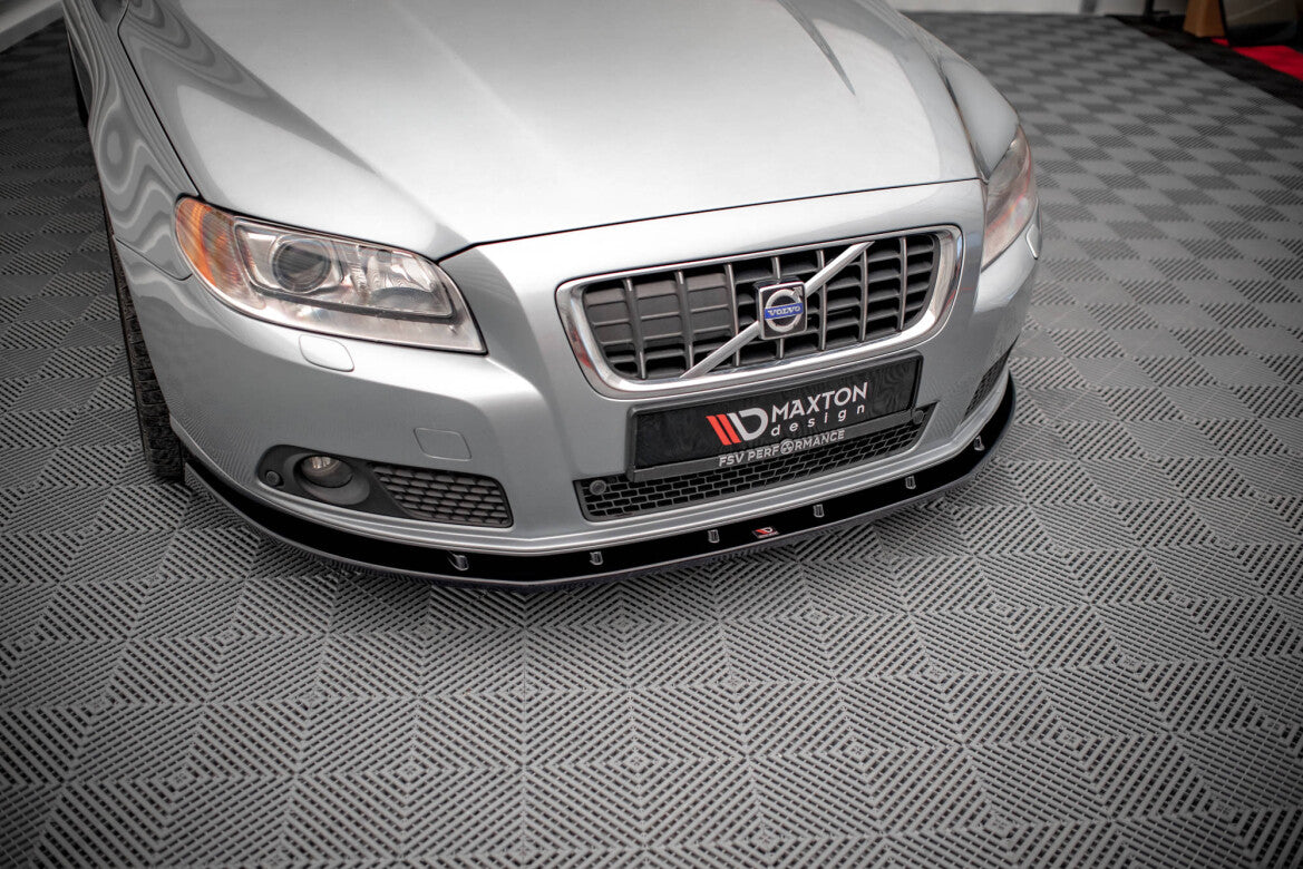 Frontlippe V.1 passend für Volvo V70 Mk3 schwarz Hochglanz