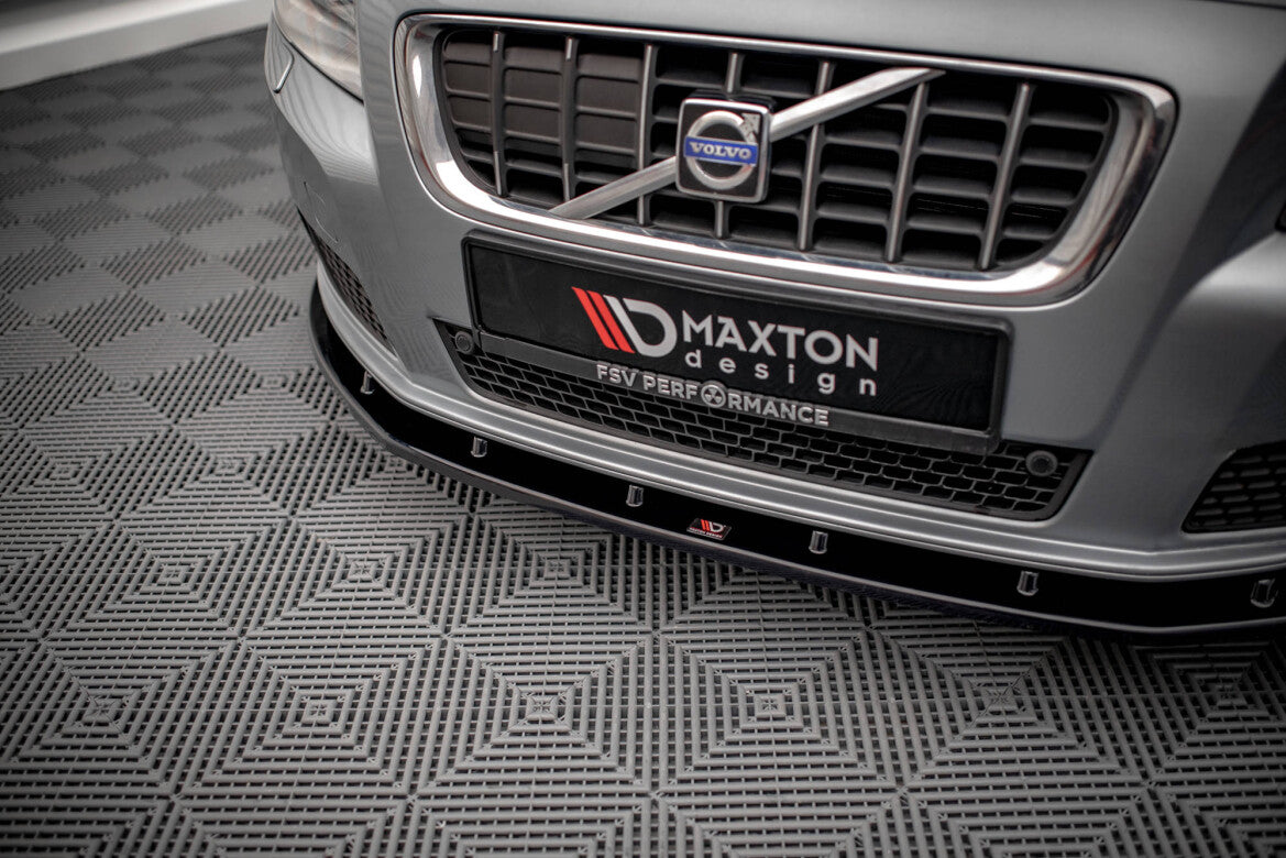 Frontlippe V.1 passend für Volvo V70 Mk3 schwarz Hochglanz