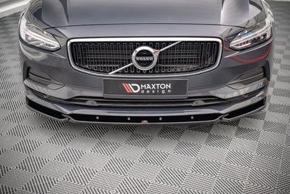 Frontlippe V.1 passend für Volvo V90 Mk2 schwarz Hochglanz
