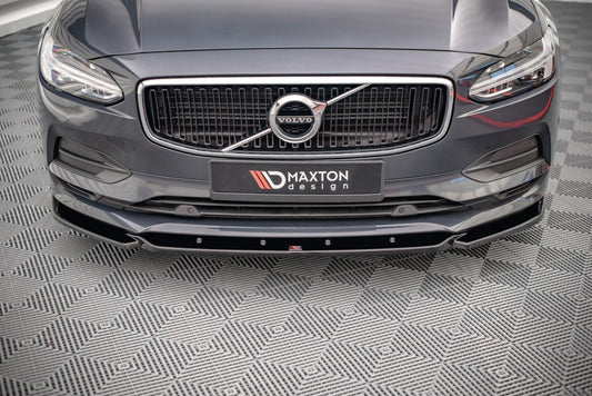 Frontlippe V.1 passend für Volvo V90 Mk2 schwarz Hochglanz