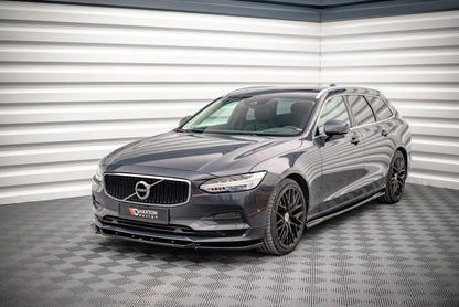 Frontlippe V.1 passend für Volvo V90 Mk2 schwarz Hochglanz