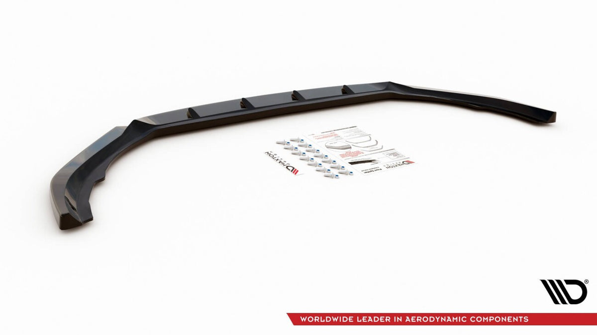 Frontlippe V.1 passend für Volvo V90 Mk2 schwarz Hochglanz