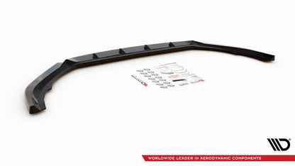 Frontlippe V.1 passend für Volvo V90 Mk2 schwarz Hochglanz